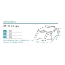 Balanza Plana DIBAL CS-2255 4GB RAM 128GB SSD CE